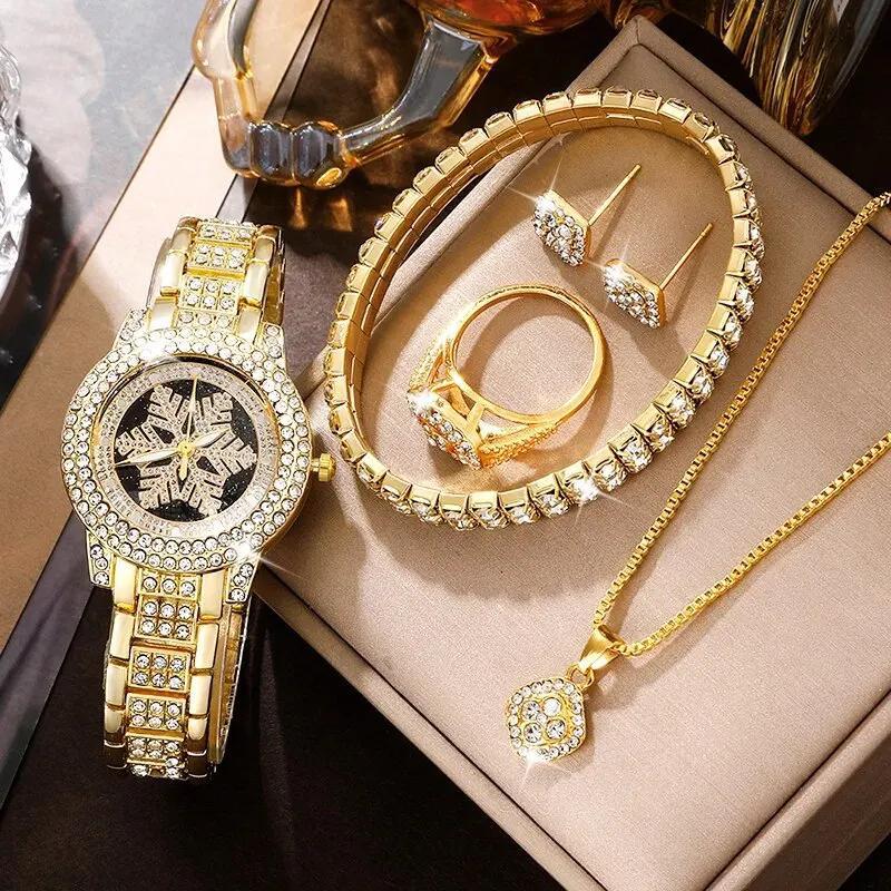 Snowflake Pattern Watch 5pc Set