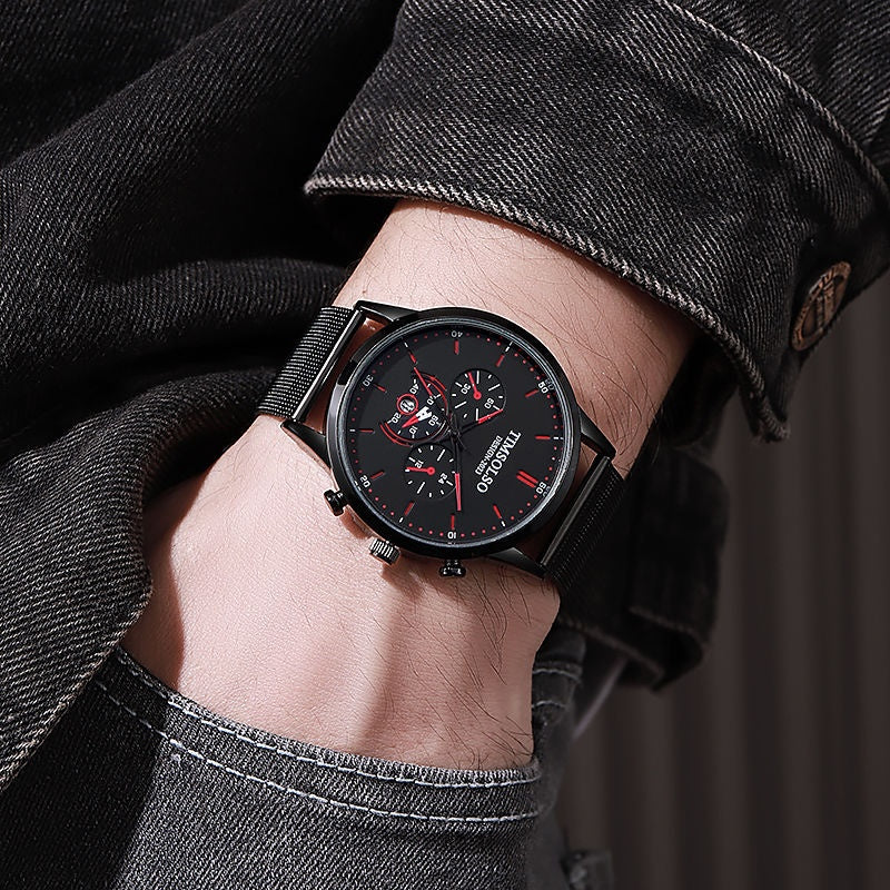 All-matching Ultra-thin Calendar Quartz Watch