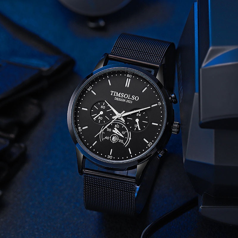 All-matching Ultra-thin Calendar Quartz Watch