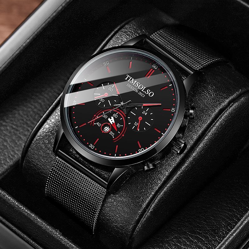 All-matching Ultra-thin Calendar Quartz Watch