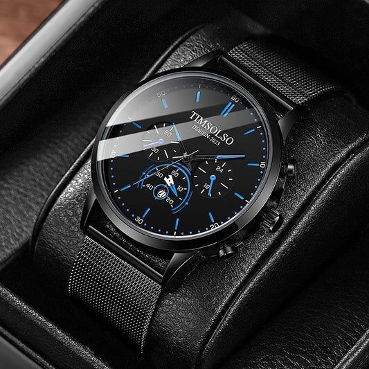 All-matching Ultra-thin Calendar Quartz Watch